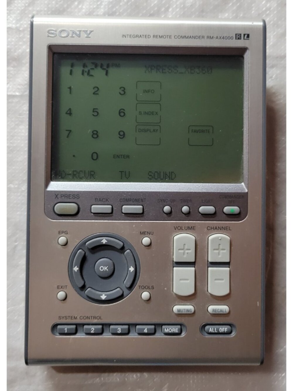 Sony Remote Commander RM-AX4000 - Picture 2 of 11